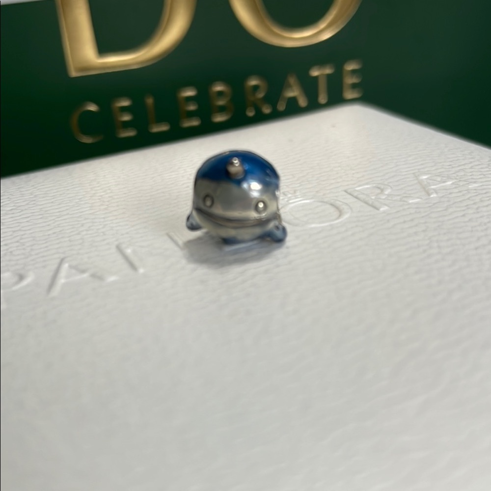 Pandora Blue Narwhal Charm - Picture 4 of 5
